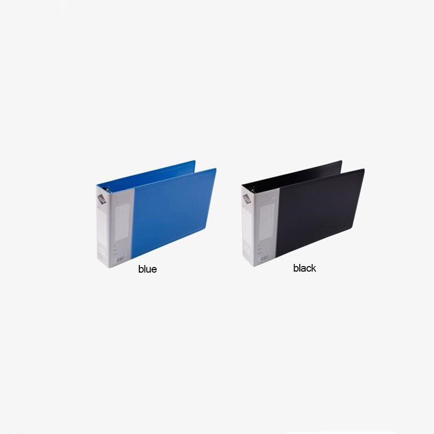 A5 PP Simple azul/negro de gran capacidad de 11 agujeros de acero inoxidable de la Oficina del ordenador archivo billete Clip, papel de almacenamiento de documentos Clip