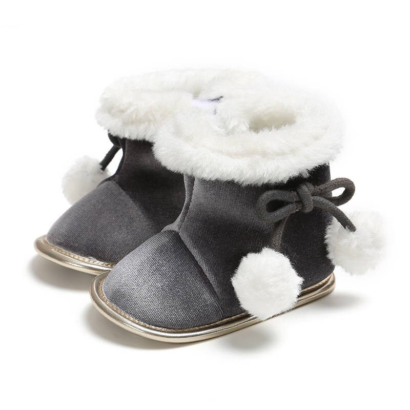 Pasgeboren Baby Winter Laarzen Laarsjes Baby Meisjes Warme Schoenen Pluche Zachte Zool Sneeuw Schoenen Peuter kinderen Schoenen Prewalker