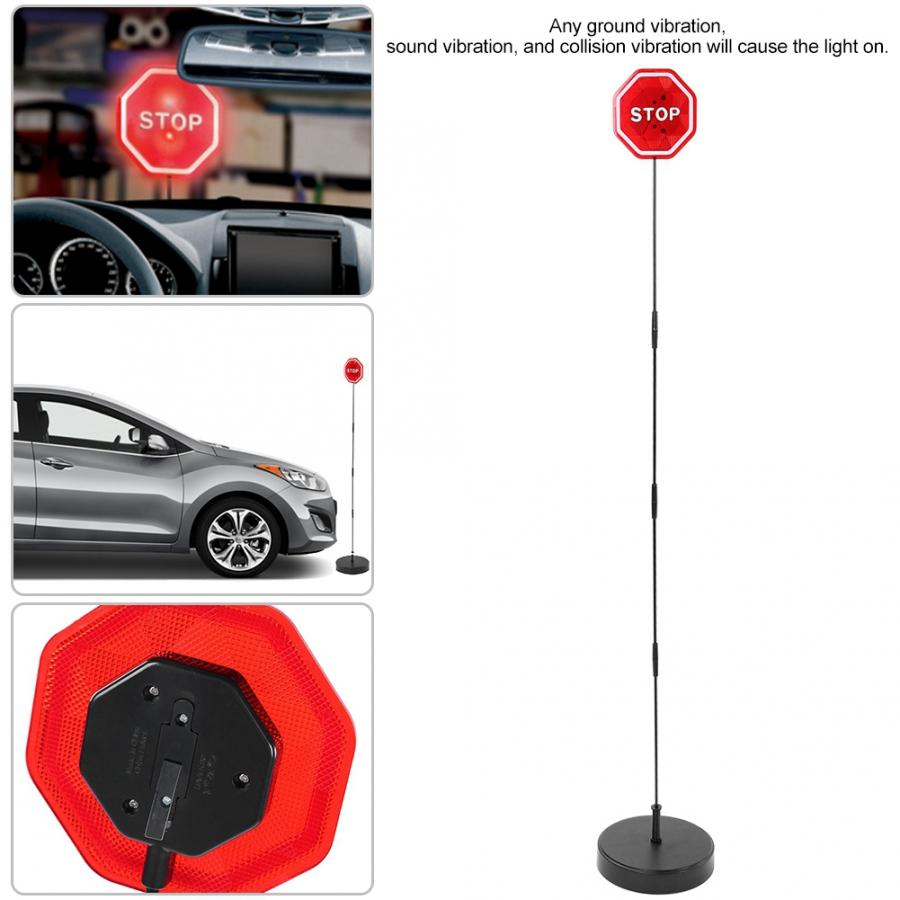 Safety Parking Stop Sign Flashing LED Light Warning Bumper Sensor for Garage Port Stop Sensor