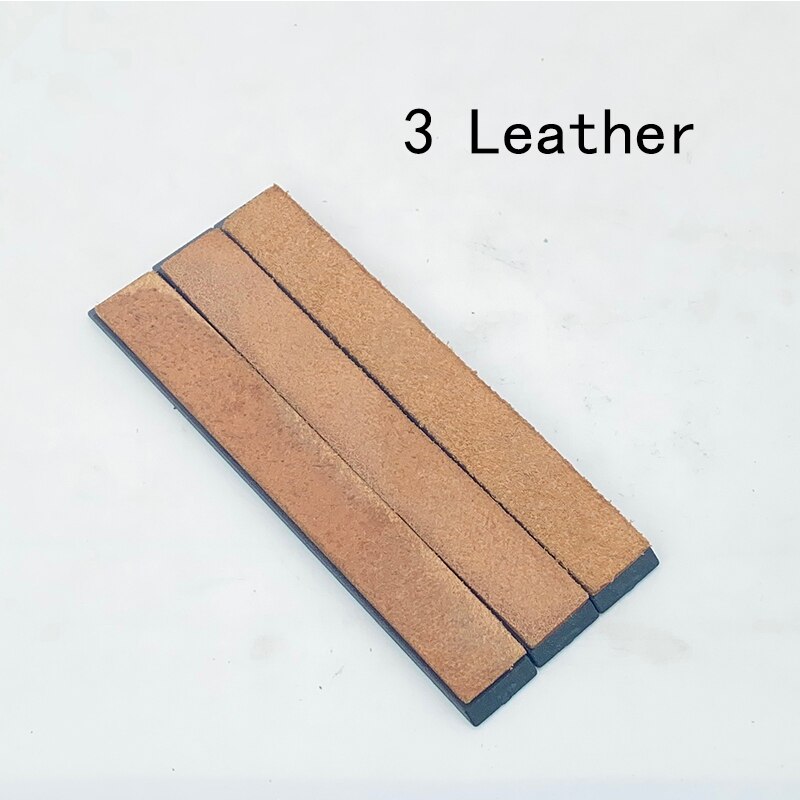 Sharpened leather Paste Sharpening wax grinding polishing knife sharpener Leather Compound Grinding Knife machine Honing Strop: 3 leather
