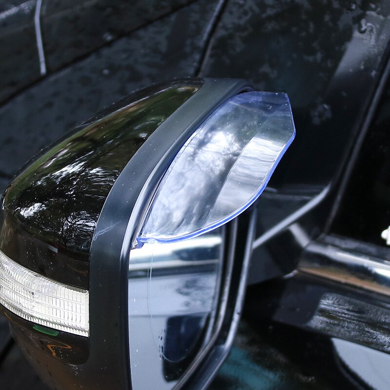 3 paar auto-achteruitkijkspiegels, regenbescherming, achteruitkijkspiegel, zonwering, afdekking, achteruitkijkspiegel, regen, wenkbrauw, auto regen wenkbrauw (zwart