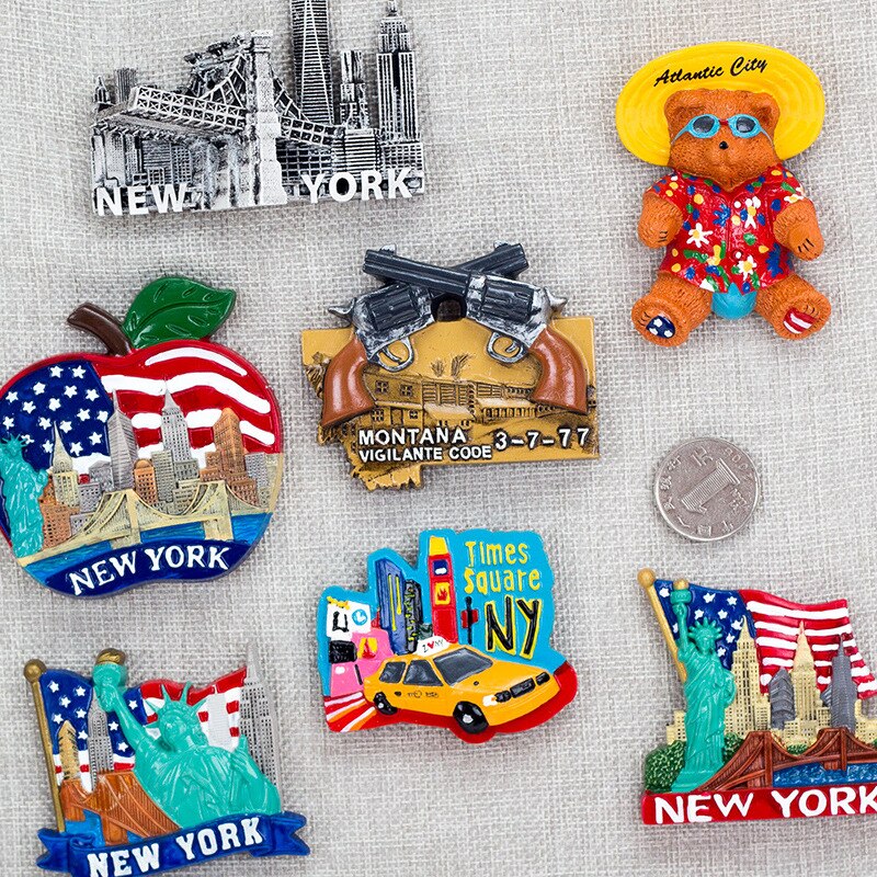 Handmade Painted YORK 3D Resin Fridge Magnet Refrigerator Tourism Souvenir Collectibles