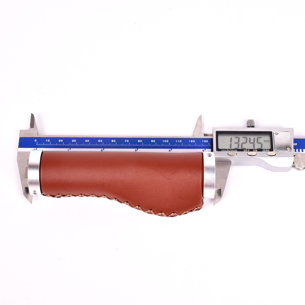 Fiets Handvat Cover Mountainbike Stuur Cover Riding Pu Lederen Handvat Cover Straight Retro Lederen Handvat Fiets Grips