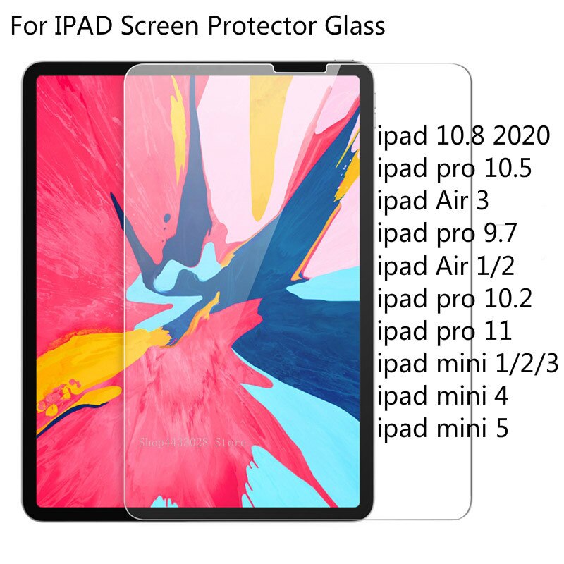 Volle Abdeckung Gehärtetem Glas Für iPad Pro 10,8 11 10,2 Screen Protector Für iPad Mini Air 1 2 3 4 5 10,5 9,7 schutz Glas