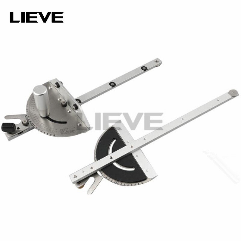 Drillpro 0-90 Degree 450mm Angle Miter Gauge Sawing Assembly Ruler Woodworking Tool for Table Saw Router