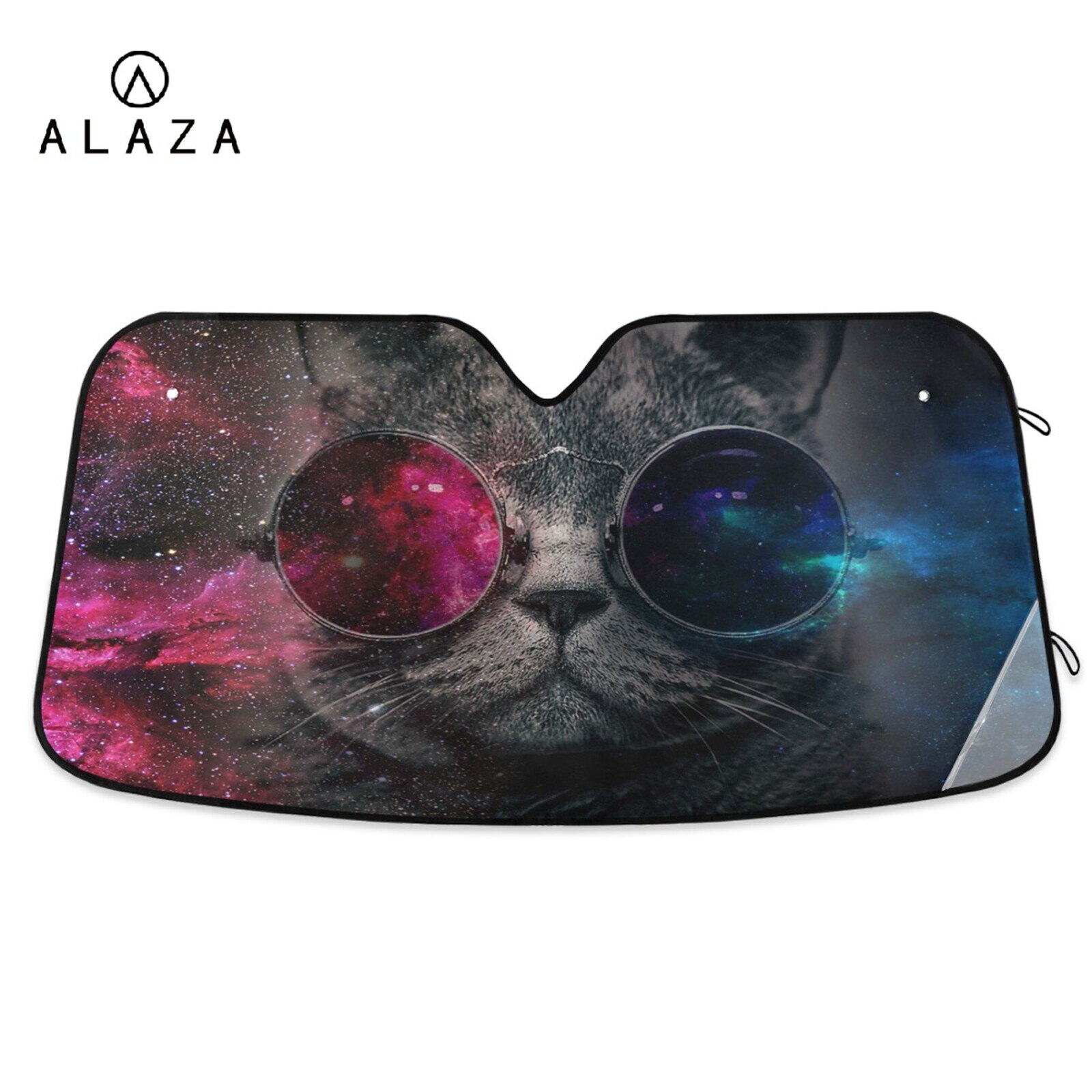 Parasole per auto via lattea e gatti stampa parasole finestra anteriore copertura parasole tende interni protezione parabrezza accessori