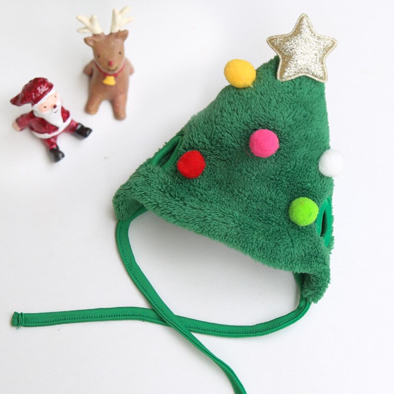 Bandana de noël pour chien, chapeau de père noël, écharpe pour chien, bavoir Triangle, Costume de noël, pour petits, moyens et grands chiens, chats: green / S(1-4kg)
