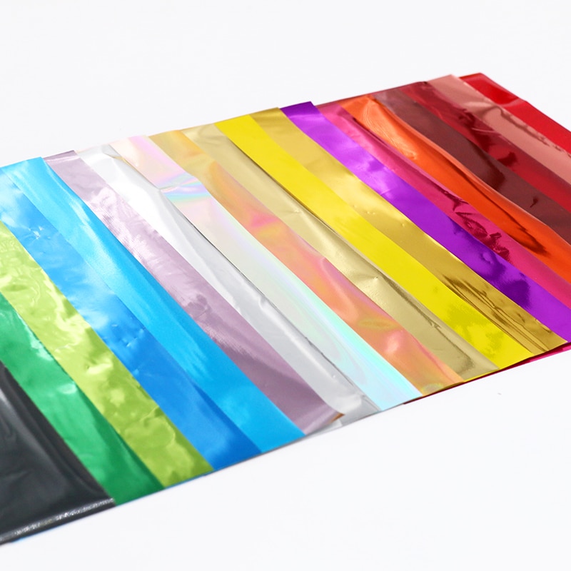 Heißprägefolie Papier Holographische Wärme Transfer Aluminium Laminator Folie 100 stücke für DIY Kunst Handwerk Weihnachten Verpackung Papier