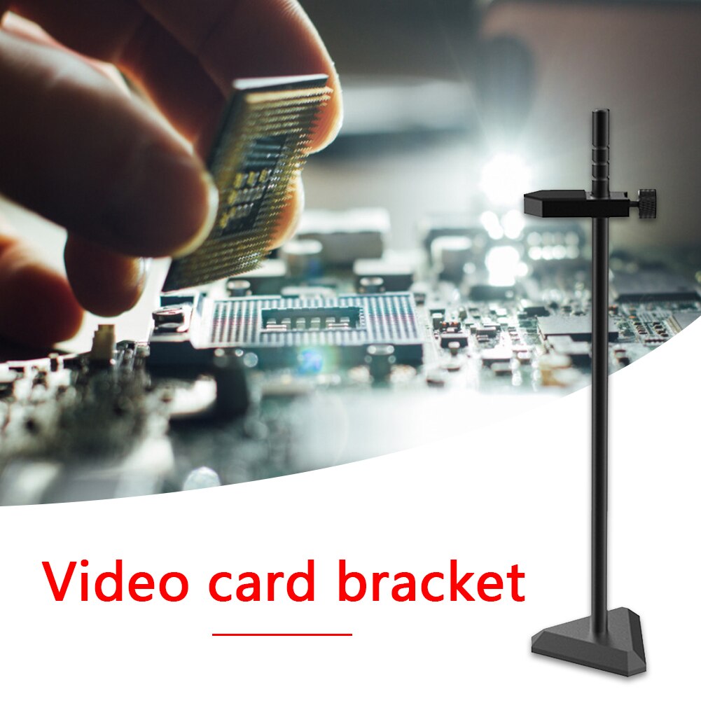 Computer Aluminum Alloy Graphics Card Holder PC Case Video Card Water Cooling Kit Support Stand Polishing Card Stander