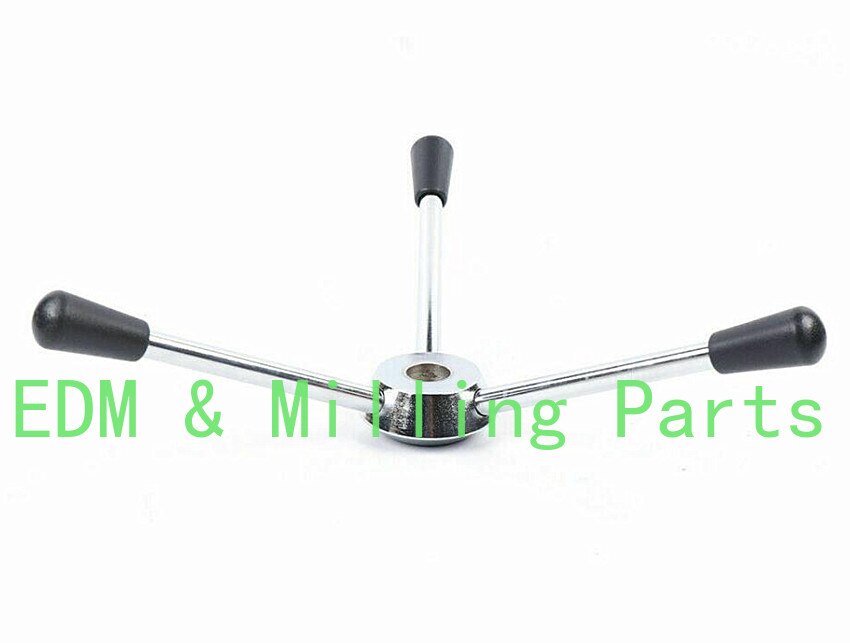 1Set Drill Press Milling Machines Parts - Feed Hub Wheel &amp; 3*195mm Handle For Z512-2 Z516 Z512B Z516B Z4116 Z4120 Z4120 Z4125