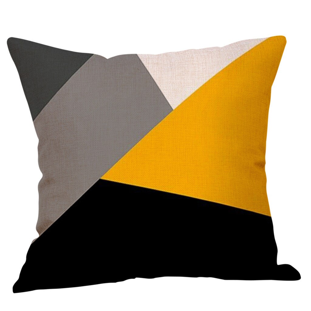 Mosterd Kussensloop Geel Geometrische Fall Autumnpillow Covers Decoratieve Offioce Thuis Woonkamer Sierkussen