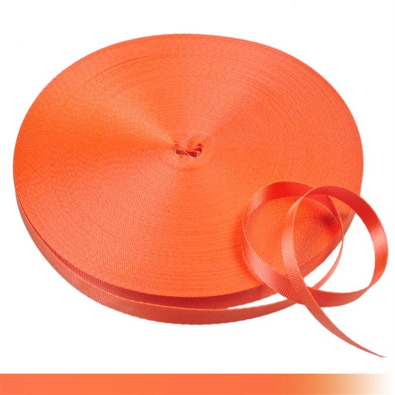 45meter Meetee 10mm Bunte Nylon Gurtband Band Straps Bias Band für Handgemachte Arbeit Karten Strap Kleidung Nähen Zubehör: Orange