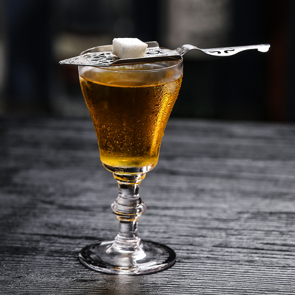 Grå/gyllene/cooper stål cocktailskedar bitters absinthe bar skedar