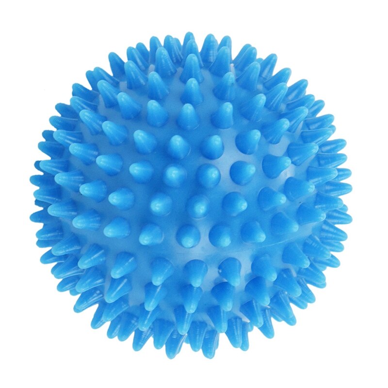 Spiky Massage Ball, 7.5cm (Sky Blue) &amp; Squeeze and Flex Finger Extension Trainer Therapy Stress Ball Training