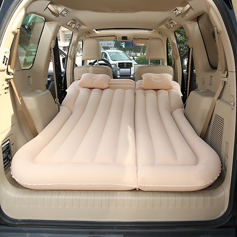 Colchón de aire inflable Universal para SUV, alfombrilla de viaje para dormir al aire libre, esterilla de acampada, almohadilla de escape trasera para niño, asiento trasero de coche