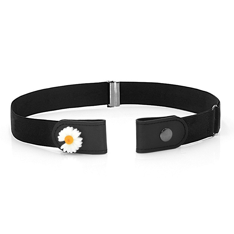 Let bælte uden spænde blomsterbælter til kvinder jeans stretch riem extensible piger usynlig easybelt cinturon