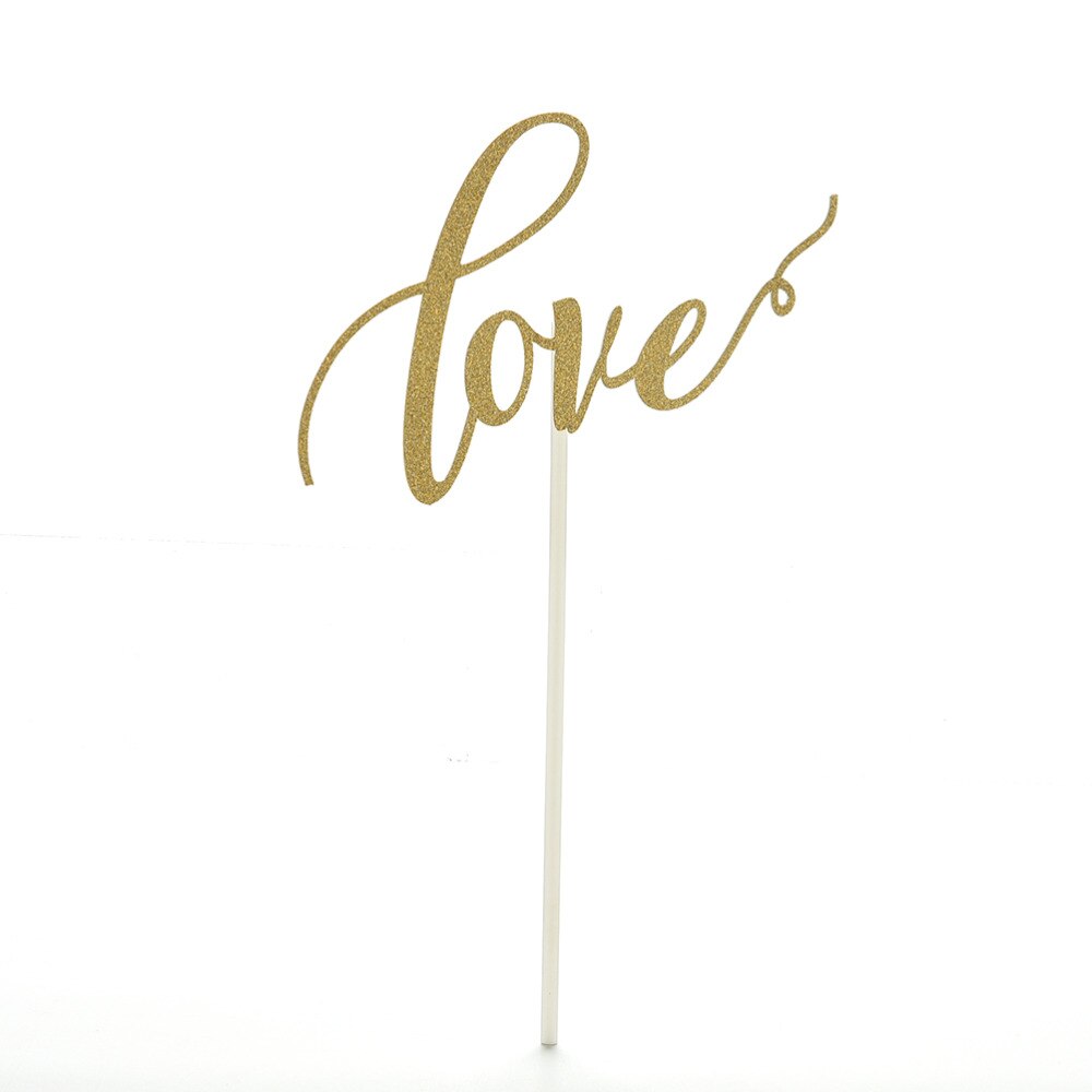 Wedding Cupcake Topper Love Heart Sweet Lovers Cake Topper For Anniversary Valentine's Day Wedding Party Cake Decorations: 7