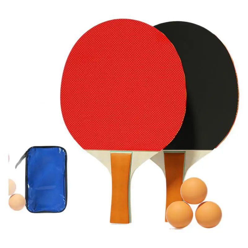 Tischtennisschläger-Set für das Training mit zwei Bürsten und drei Bällen, vertikal und horizontal, geeignet für Eltern-Kind-Interaktionen