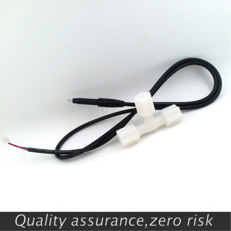 2PCS Flow Sensor Water Probe Testing TDS conductivity Tester RO water purifier dedicated+Tripartite-joints G1/4 0.8MPA