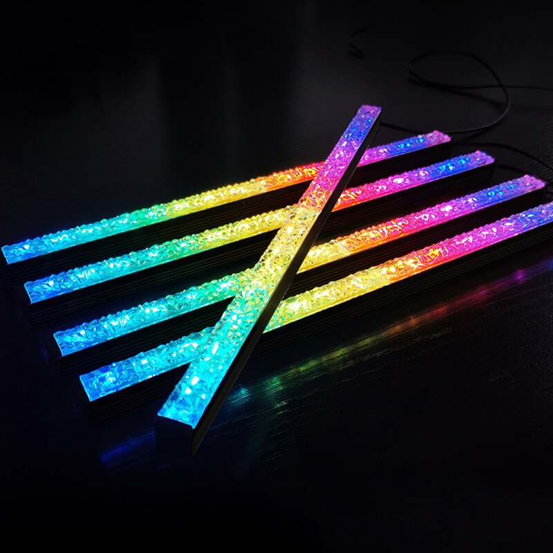 Computer Case Diamond LED Strip Light Rainbow PC Case Lighting LED Strip Kit Lighting For Computer LED Strip Light Parts