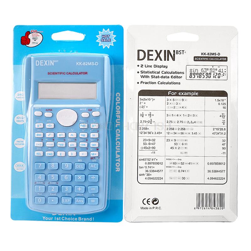 Multifunctional Scientific Function Calculator for Student Exams Engineering Slipcase Calculator School Study Supplies