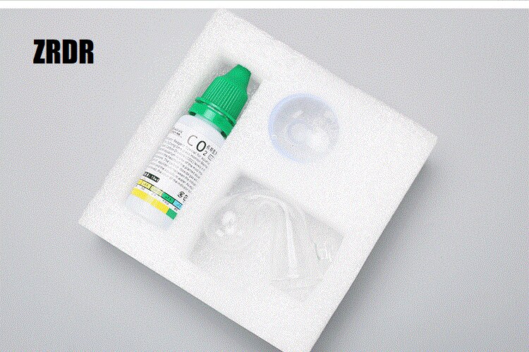 Moniteur de CO2 de Style ADA VIV pour Aquarium, détecteur de dioxyde de carbone à long terme, moniteur de liquide 15ml, Kit de test à suspendre pour plante de poisson: ZRDR with liquild