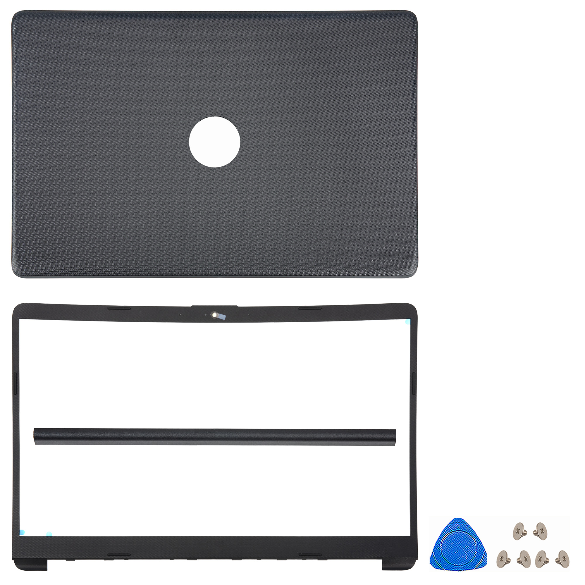 Nueva funda de portátil para HP 15-DW 15S-DU DY DR 250 255 G8 TPN-C139 LCD contraportada bisel frontal cubierta inferior con reposamanos carcasa superior: Azul cielo