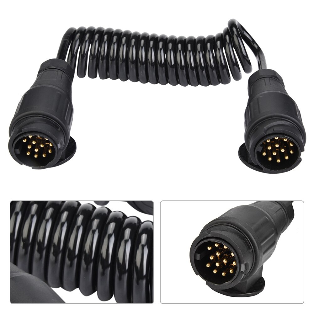 Europa 13 Pin Trailer Plug Bedrading Lente Kabel Connector Adapter voor Trailer Caravan om power trailer of caravan verlichting
