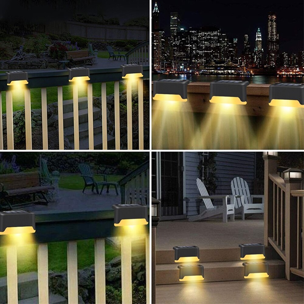 Solar Verlichting Solar Stap Lichten Buiten Waterdichte Led Zonne-energie Tuin Licht Lamp Decoratie Voor Patio Stair Tuin Yard Fence
