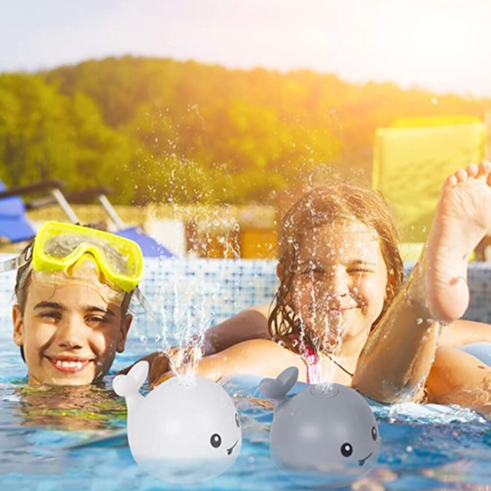 Cute Cartoon Whale Floating Spraying Water Bath Toys Spout Spray Shower Bathing Swimming Bathroom Toy