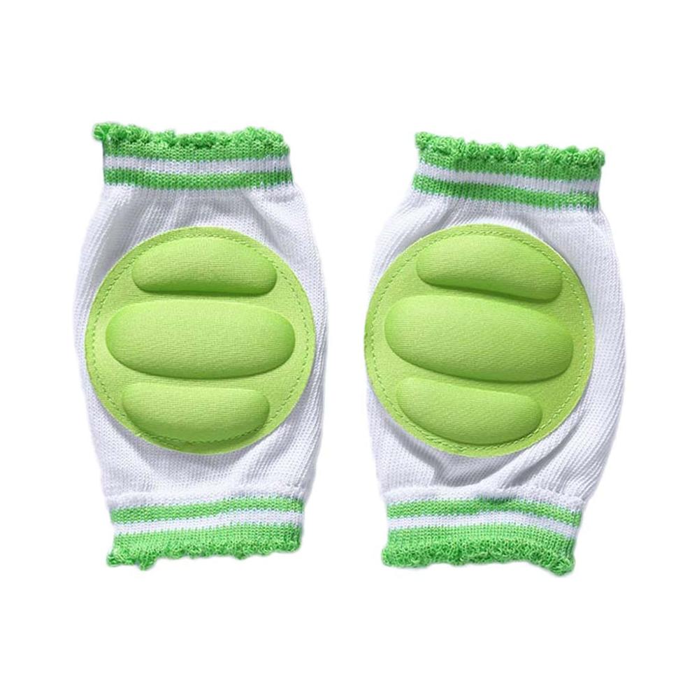 Kids Kneecap Breathable Knees Protector Crawling Leg Pads Elbow Cushion Toddlers: Green
