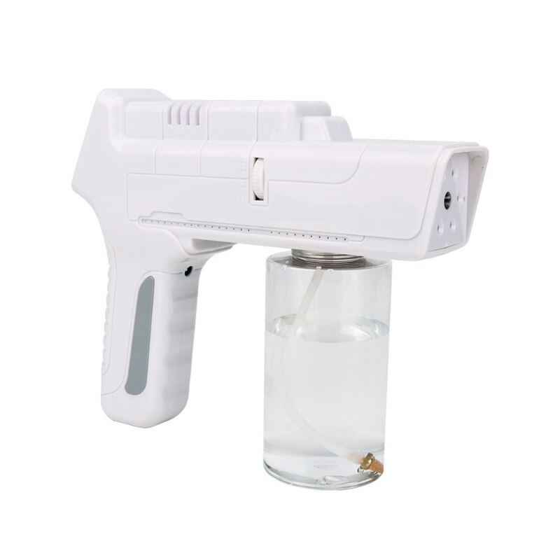 350ml Refillable Clear Plastic Empty Bottle for Portable Disinfectant Nano Blue Light Atomizer Rechargeable Santitizer Mist Fogg