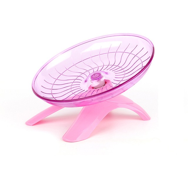 Roda de corrida para hamster de animais de estimação, disco voador mudo, eixo de aço, brinquedos, gaiola, acessórios para hamster de animais pequenos: SCARLET