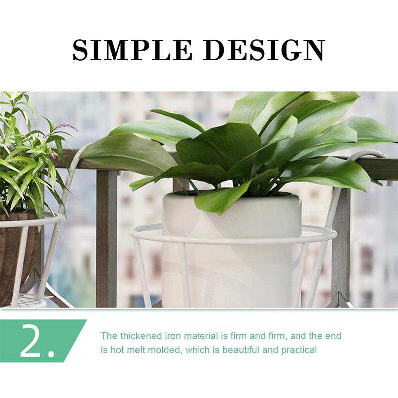 Ijzeren Bloempot Hanger Plant Bloem Balkon Tuin Bonsai Balkon Bloemenmand Ijzeren Rek Bloempot Houder Haak Beugel