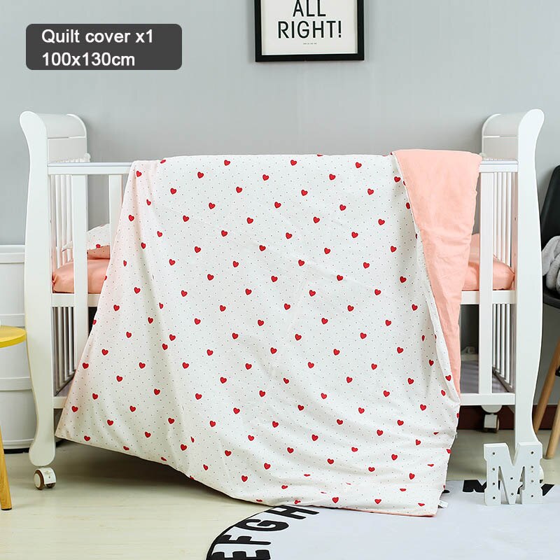 1pcs Baby Dekbedovertrek 130*100cm Cartoon Plaid Cover Pad Dots Dieren Milieubescherming Baby Beddengoed Ademend zachte: Blauw