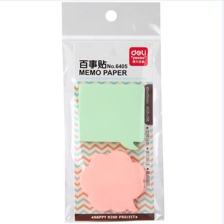 2Pcs/set Cartoon sticky multicolour paper notes/memo pads/notepad/message post marker sticker Stationery: 1 Set  B