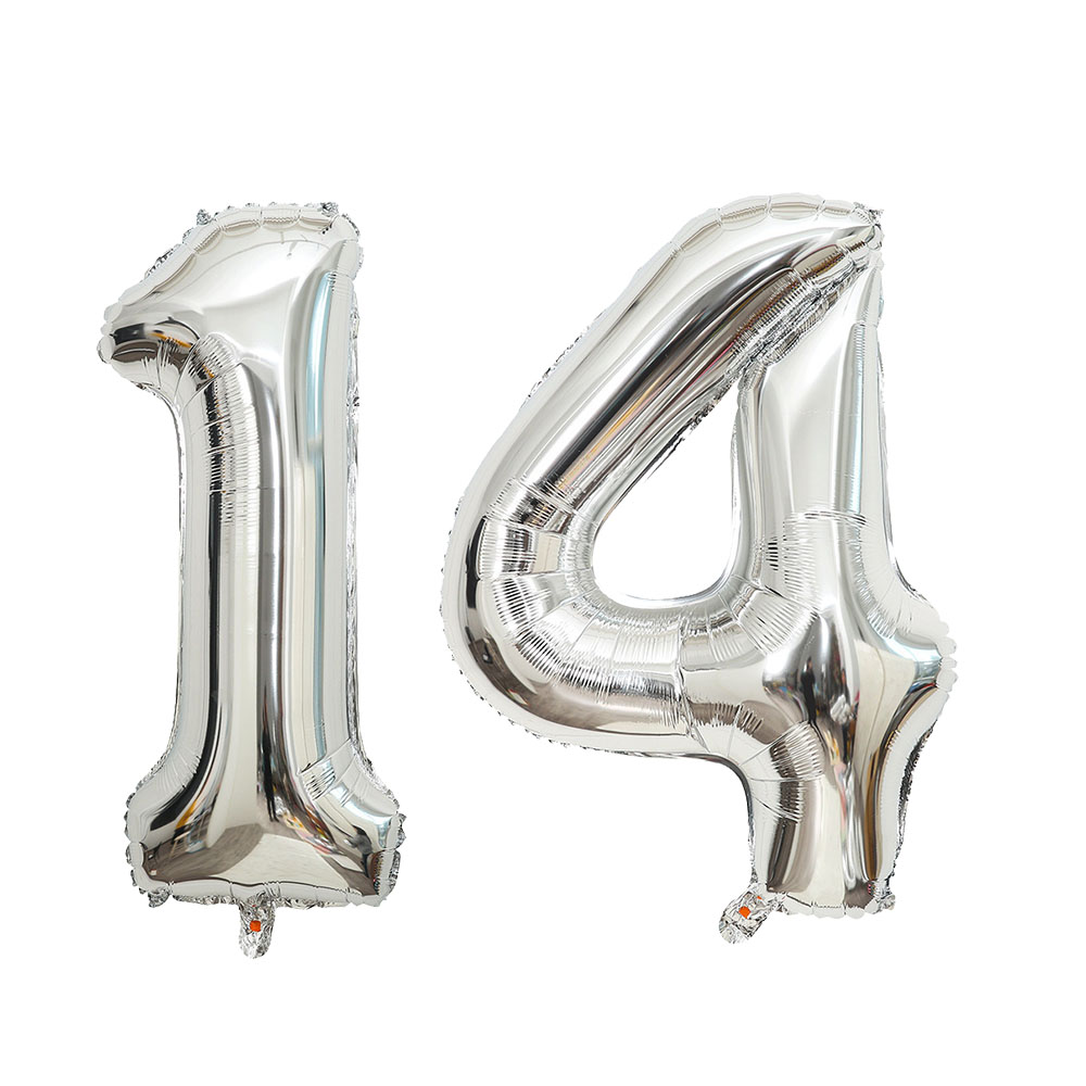 40 pulgadas 10 11 12 13 14 15 16 17 18 19 Globo Oro rosa Plata 10.o 11.o 12 13 14o 15o Decoración de de cumpleaños Globos: Amarillo claro