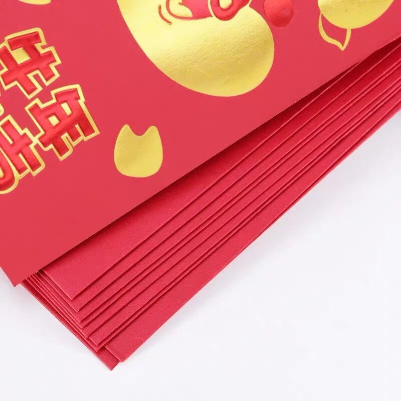 China Red Ox Chinese Year Long Red Envelope 18 Pcs
