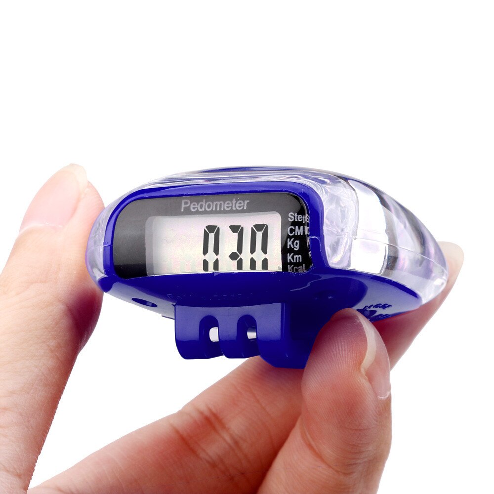 Kleine Lcd Stappenteller Walking Stappen Calorie Afstand Tellen Teller Rijden Afstand Indicator Calorieverbranding Indicator W