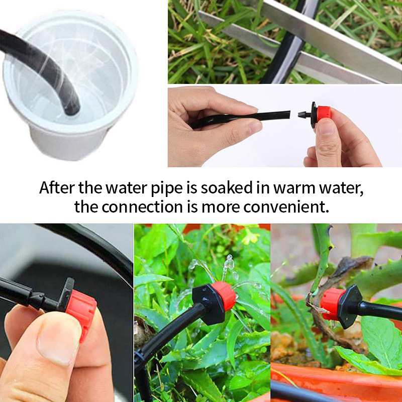 Sistema de riego por goteo de 10M-30M, juego de mangueras de riego automático de 4/7mm, goteros de invernadero, Kit de riego de ahorro de agua