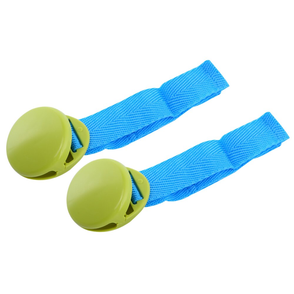 Accesorio de carrito de bebé delicado 2 unids/set un lote, Clip antitipi brillante multicolor, Clip de Manta, accesorio útil para cochecito: Verde