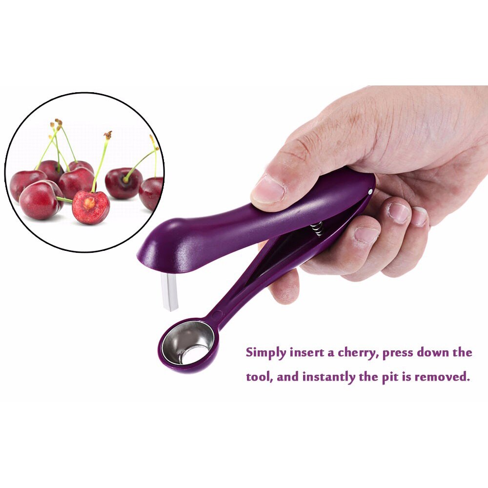 Stainless Steel Cherry Pitter Fruit Core Seed Remover Tools Cherries Corer Fruit Tool Gadgets Kitchen Accessories