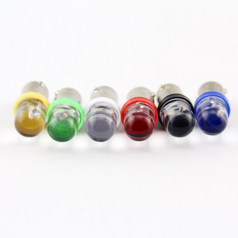 10 kpl 6v 6.3v dc  t11 t4w ba9s h6w 3886x 1895 64111 r linssi flipperilamppu muotoilu valkoinen sininen punainen keltainen vihreä rgb sekoitus väri