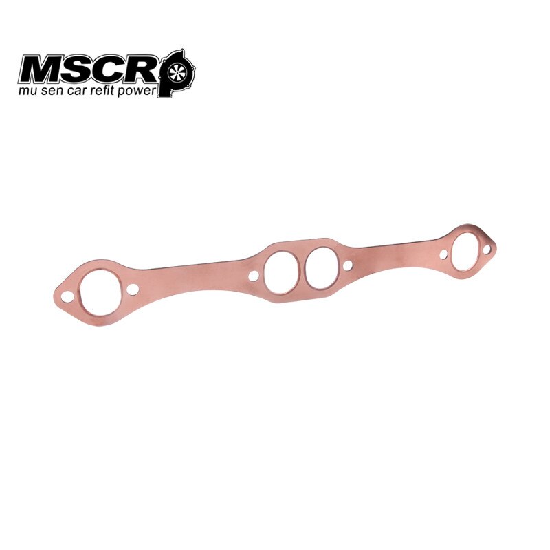 Oval Port Copper Header Exhaust Gaskets Chevy SB 327 305 350 383 Reusable