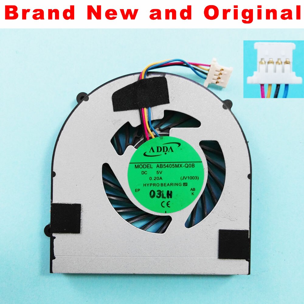Originele Cpu Fan Voor Acer Aspire 1830 1830T 1830Z 1830TZ Cpu Koelventilator Koeler AB5405MX-Q0B JV1003 DFS400805L10T