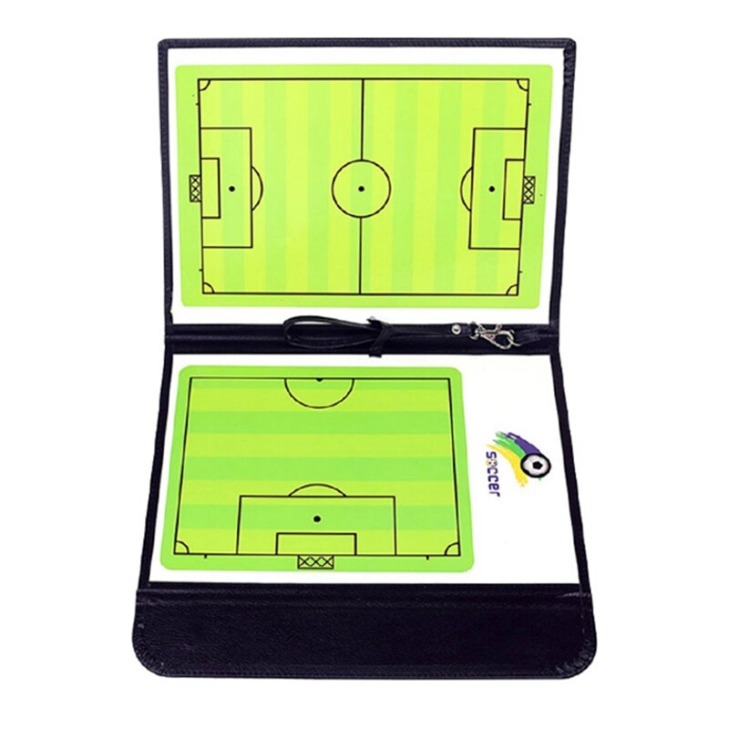 Football Tactics Board Foldable Football Coach Clipboard Magnetic Folding Football Tactics Board For Competition