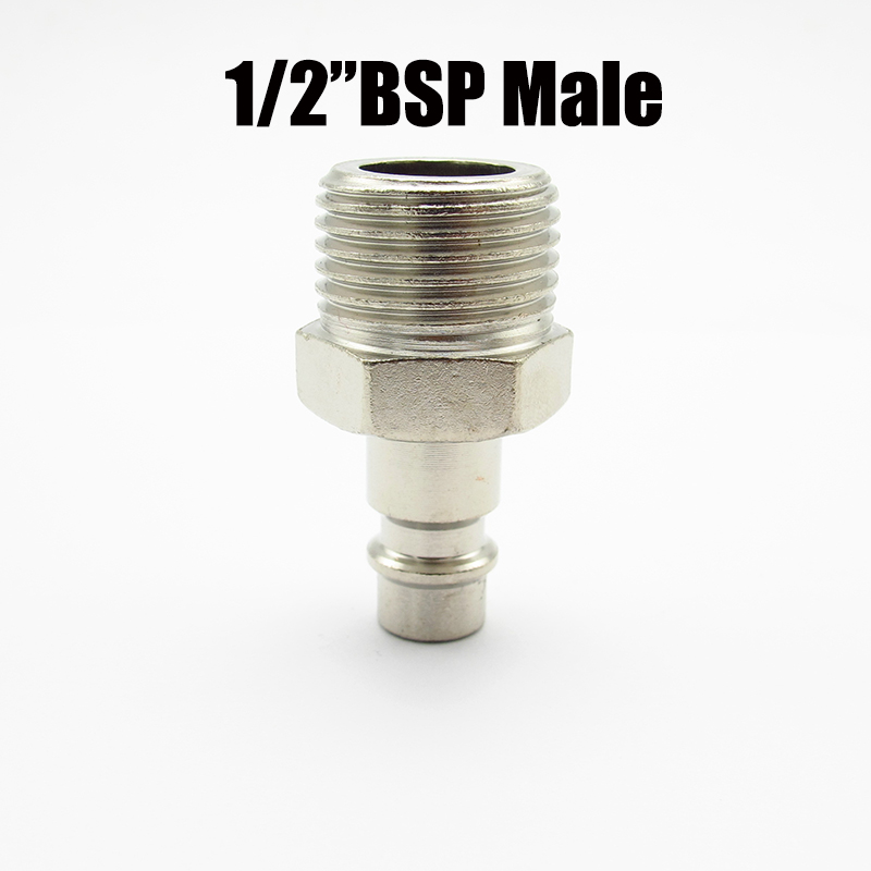 Adaptador de conector rápido para compresor de aire, accesorio neumático de lengüeta de manguera de 1/4 ", 3/8", 1/2 ", BSP x 6/8/10mm: tan