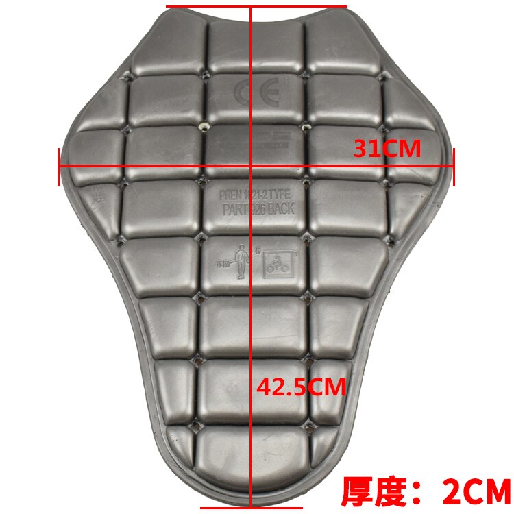 Motorcycle back pad Spine Protection Jacket Built in Protector 2cm thickness