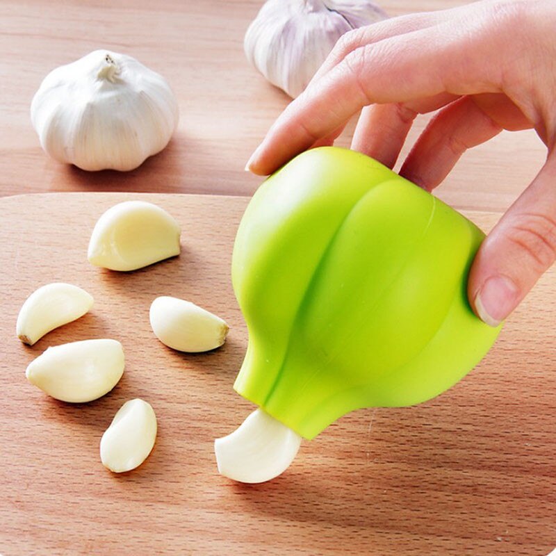 Gummi hvidløgsskræller hvidløgspresser ultra blødt skrællet hvidløgsfræsningsværktøj hjemmekøkkentilbehør vegetabilsk værktøj