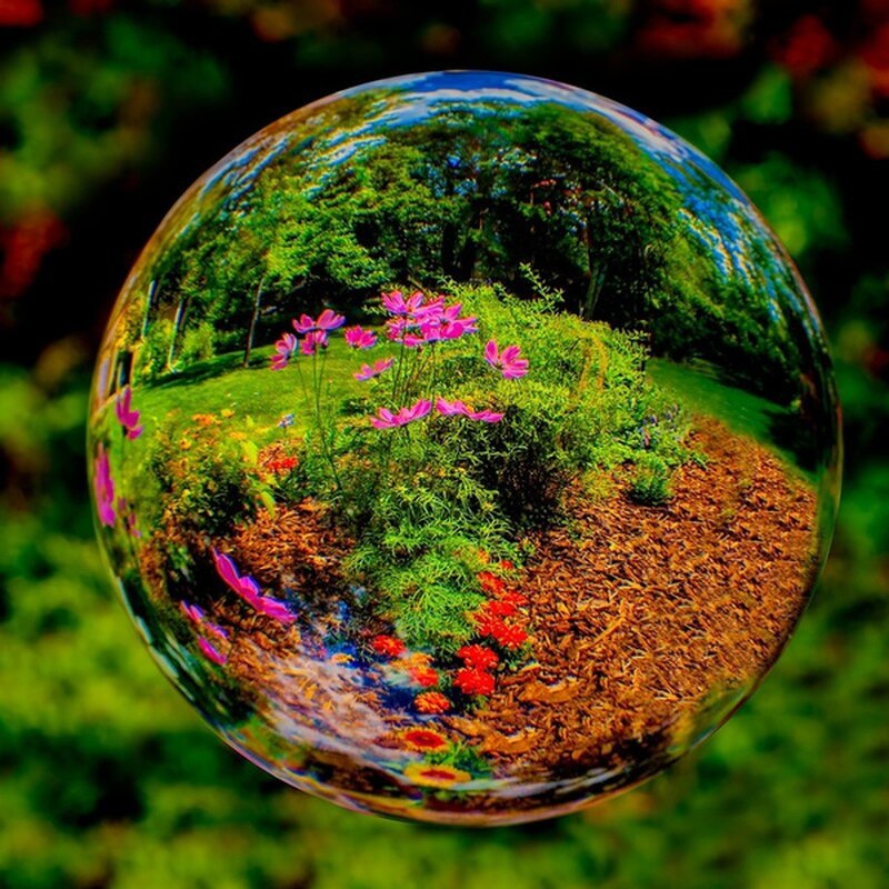 Crystal Ball Large Transparent Photography Glass Sphere Photo Shooting Props Lens Transparent Round Artificial Ball Decor